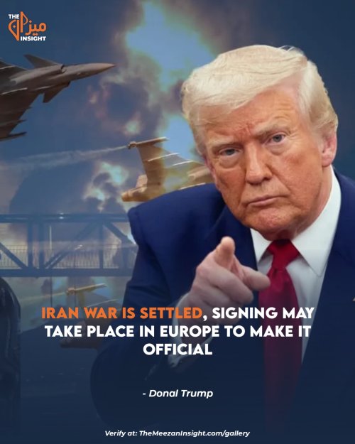 Donal Trump says IRAN WAR IS SETTLED, signing may take place in EUROPE to make it official