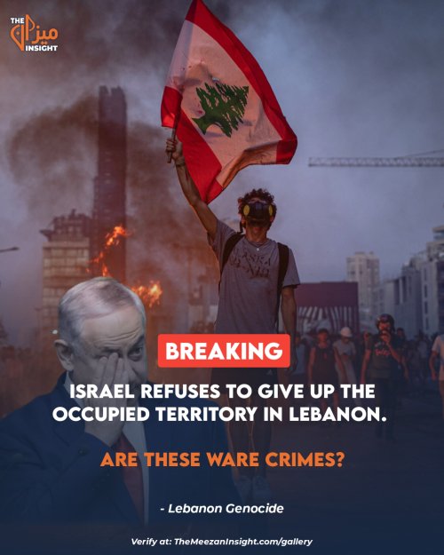 Israel refuses to give up the occupied territory in Lebanon.