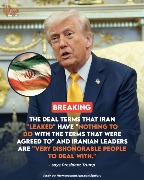 President Trump says the deal terms that Iran "leaked" have "nothing to do with the terms that were agreed to" and Iranian leaders are "very dishonorable people to deal with."  "With them, there is no such thing as dealing in good faith," Trump says.