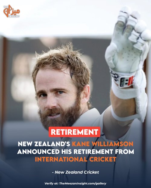 Kane Williamson has announced his retirement from international cricket effective immediately.