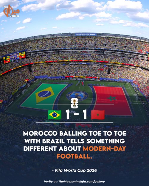 Morocco 1 ended in a draw vs Brazil 1 in a nail biter 