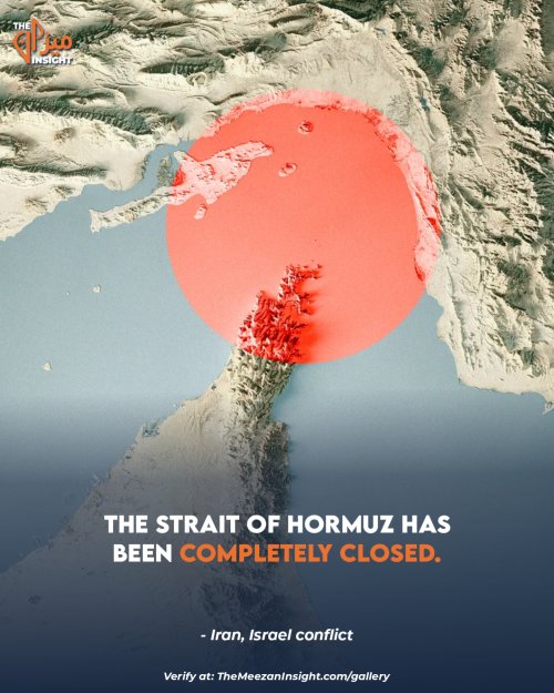The Strait of Hormuz has been completely closed 