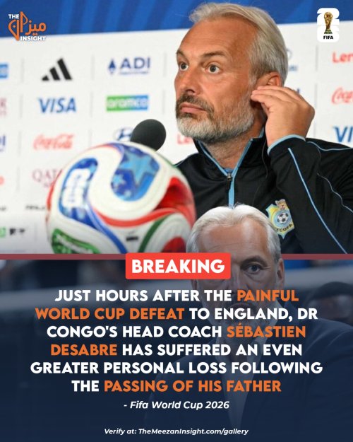 Just hours after the painful World Cup defeat to England, head coach Sébastien Desabre has suffered an even greater personal loss following the passing of his father.  Our thoughts and deepest condolences are with Desabre, his family and everyone close to him during this incredibly difficult time