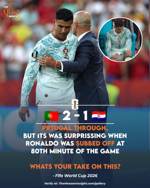 Prtugal through, but its was surprissing when Ronaldo was subbed off at 80th minute of the game 