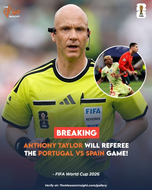 BREAKING: Anthony Taylor will referee the PORTUGAL vs SPAIN game!